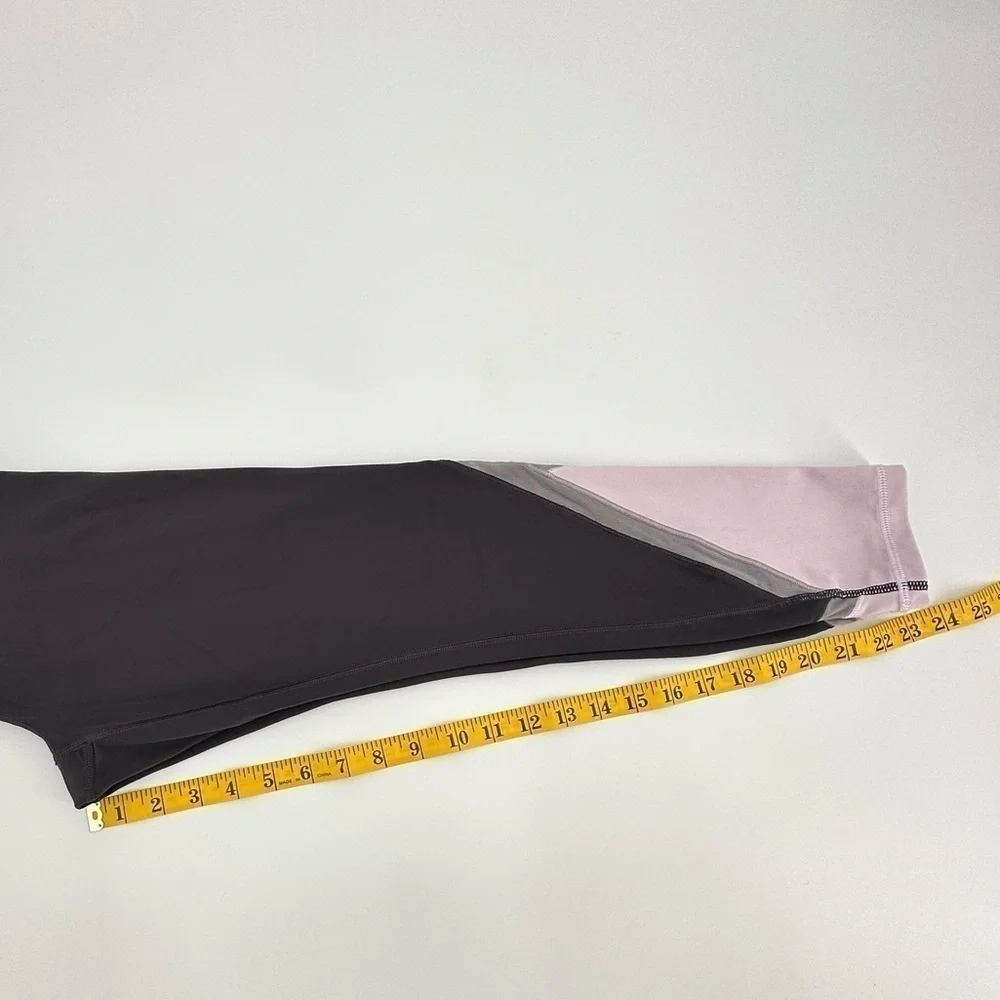 ATHLETA Women’s Pink/Gray Yoga Fitness Compression Leggings Size Small